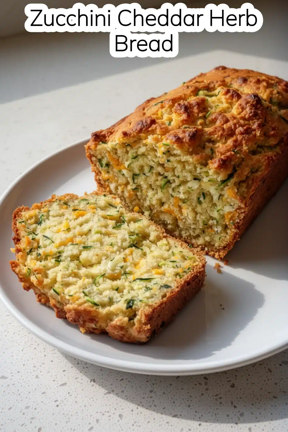 zucchini cheddar herb bread