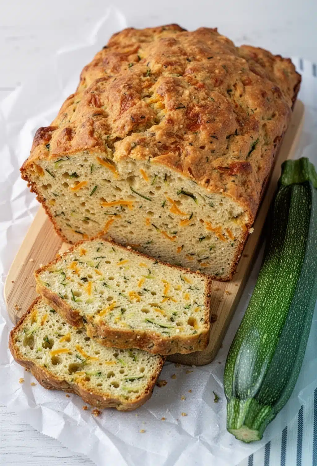 Zucchini Cheddar Herb Buttermilk Quick Bread: A Savory Delight