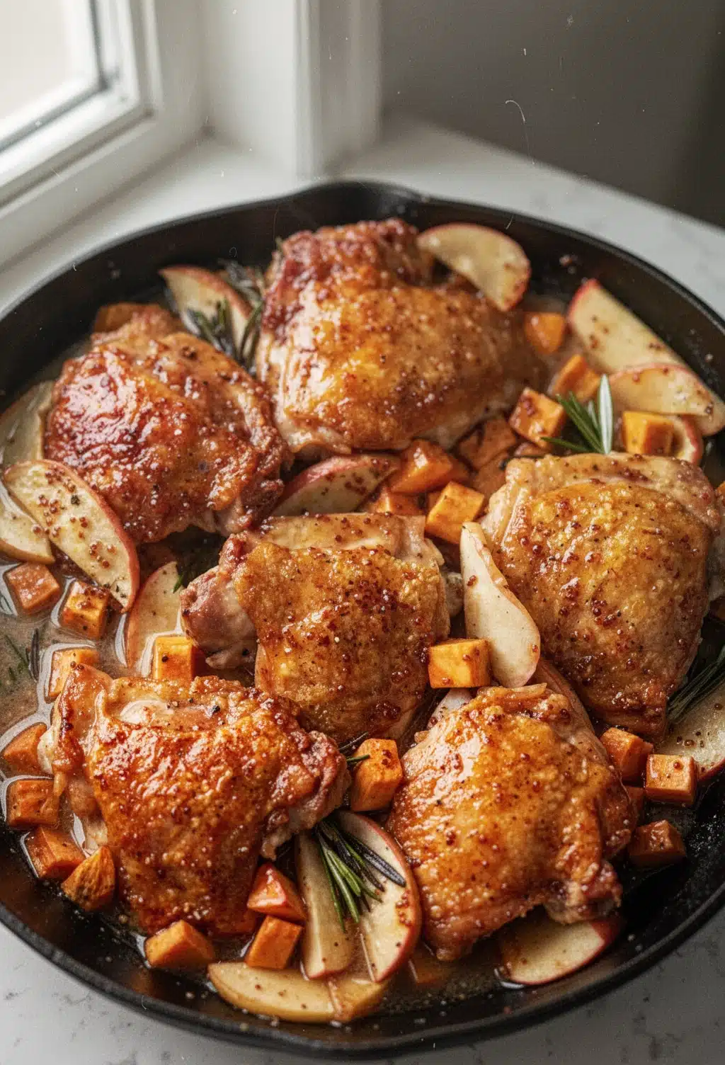 Delicious Apple Cider Glazed Chicken Thighs
