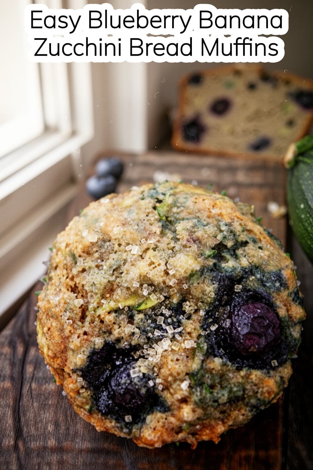 blueberry banana zucchini bread