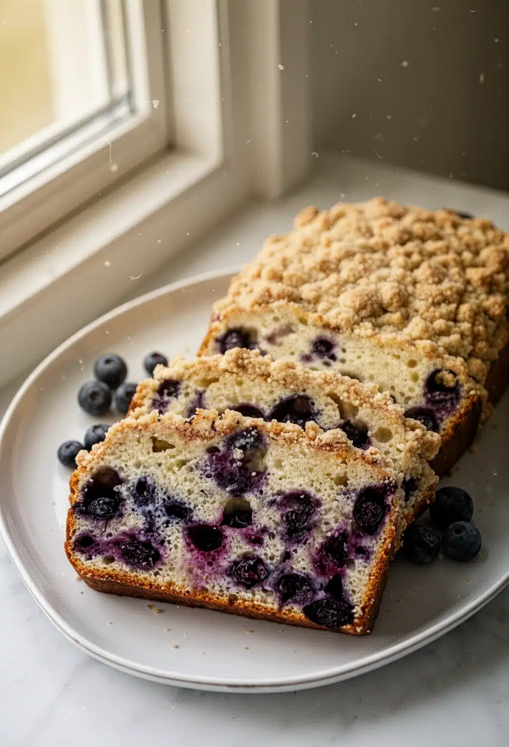 Blueberry Bread with Crumb Topping: Irresistibly Delicious