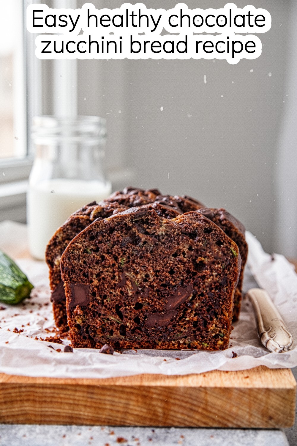 healthy chocolate zucchini bread