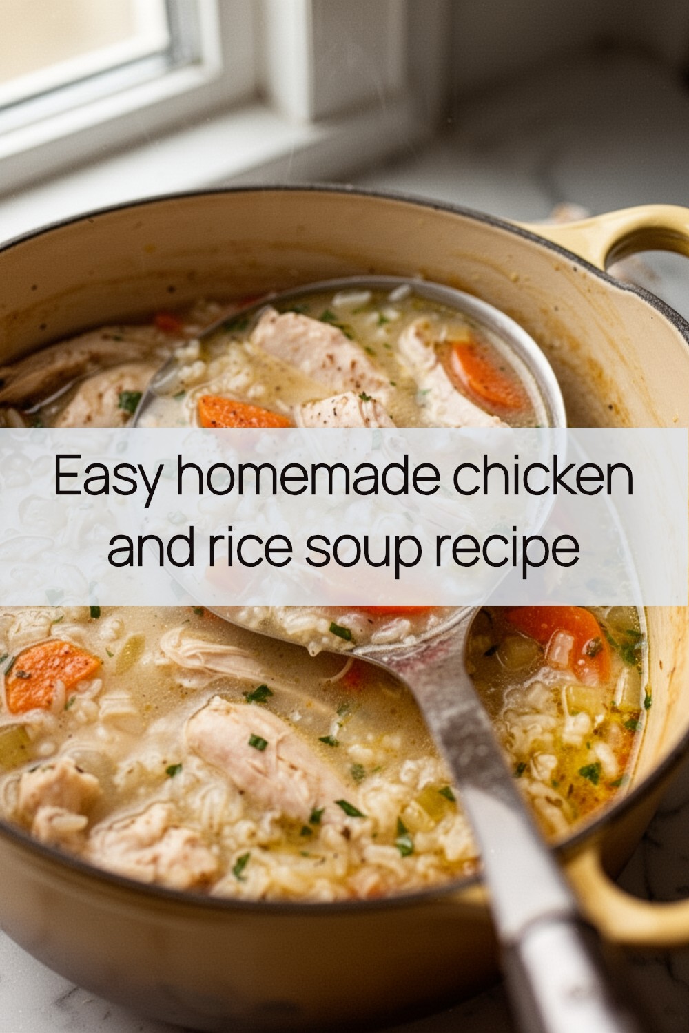 homemade chicken and rice soup