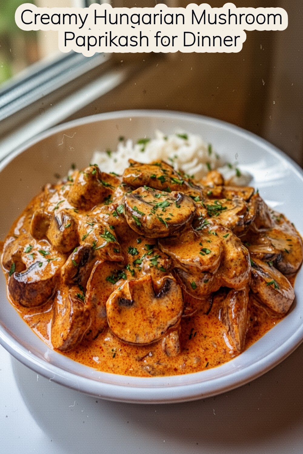 hungarian mushroom paprikash