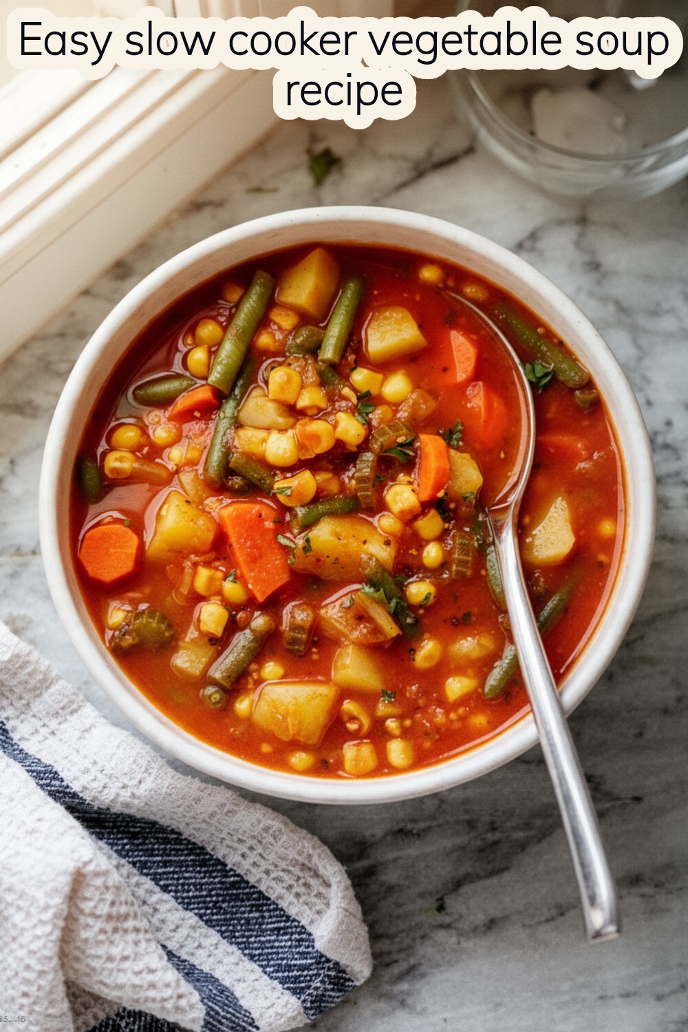 slow cooker vegetable soup